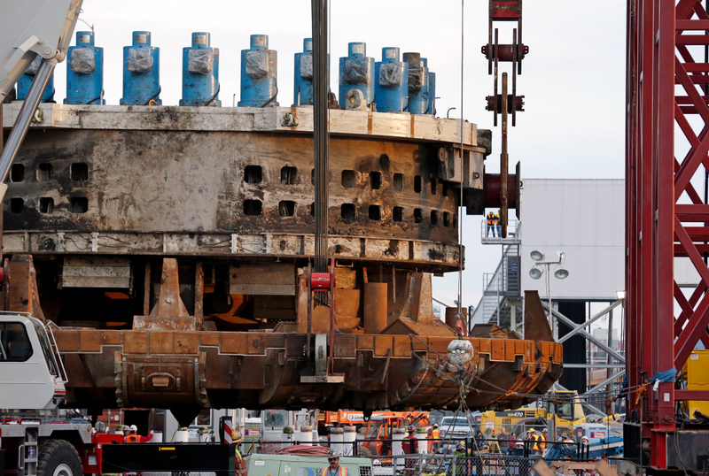 Illustration for article titled The World's Largest Tunneling Machine Is (Finally) Getting RescuedÂ